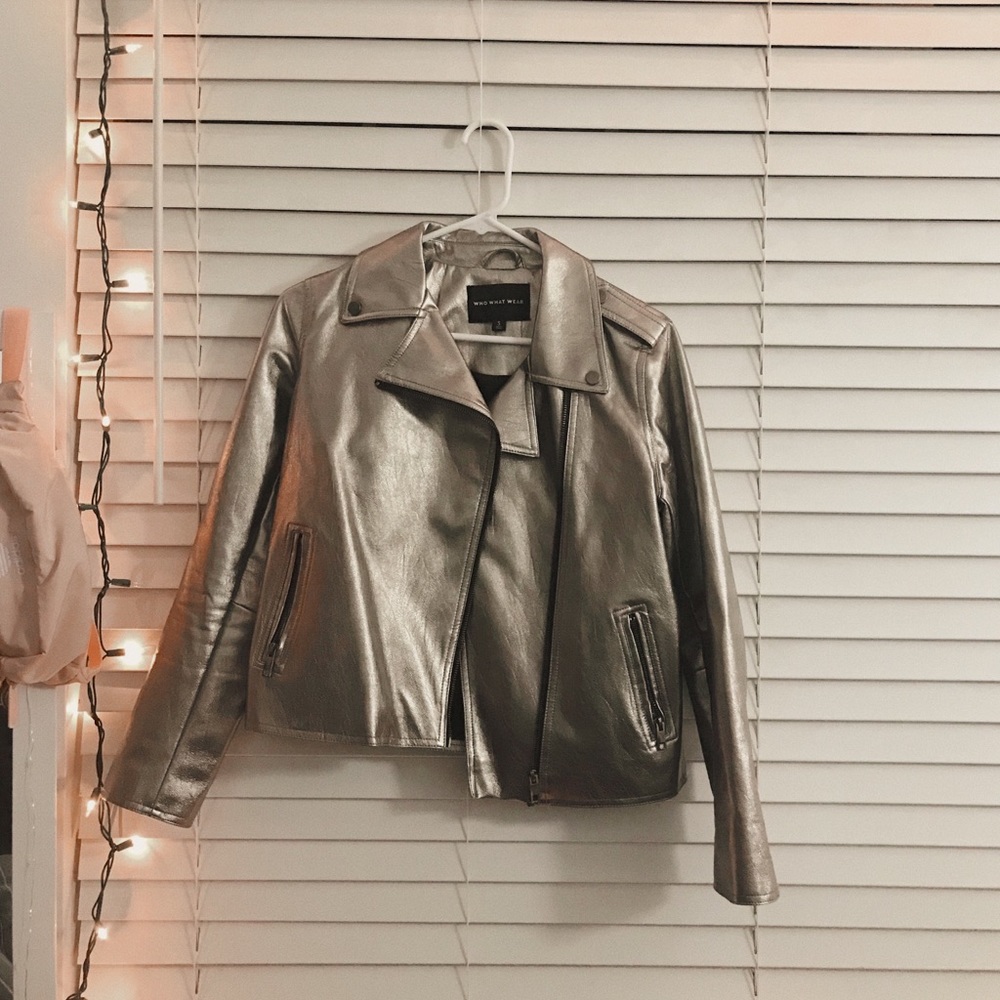 Silver Leather jacket